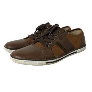 Unlisted by Kenneth Cole Shiny Crown Fashion Sneaker Chestnut Brown